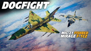 Mirage F1CZ vs Mig21 Fishbed | Cold War Era Dogfight | Digital Combat Simulator | DCS |