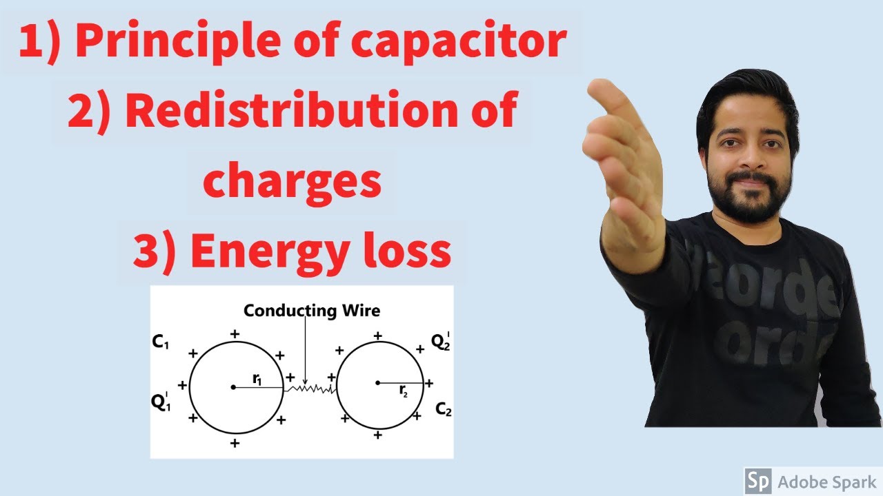 Class 12 Lecture 28 Principle of capacitor Redistribution of