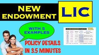 LIC New Endowment 914 || With 5 Examples || #LICNewEndowment #LICPolicy #LICSchemes