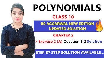 RS Aggarwal class 10 ex 2 a q 1,2 page no 52 | RS Aggarwal new edition 2021 Solution