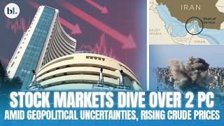 Stock markets dive over 2 pc amid geopolitical uncertainties, rising crude prices