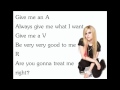 Avril Lavigne - The Best Damn Thing [Lyrics/Letra]