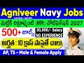 నేవీ లో కొత్త నోటిఫికేషన్ విడుదల | 500+ పోస్టులు | 10Th Pass | Navy MR Recruitment 2026 in Telugu