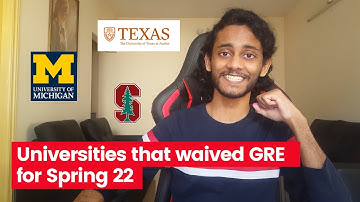 List of Universities With GRE Waiver For Spring 2022 | How to apply without GRE