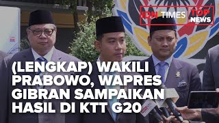 Download Lagu (Lengkap) Wakili Prabowo, Wapres Gibran Sampaikan Hasil Di KTT G20 MP3