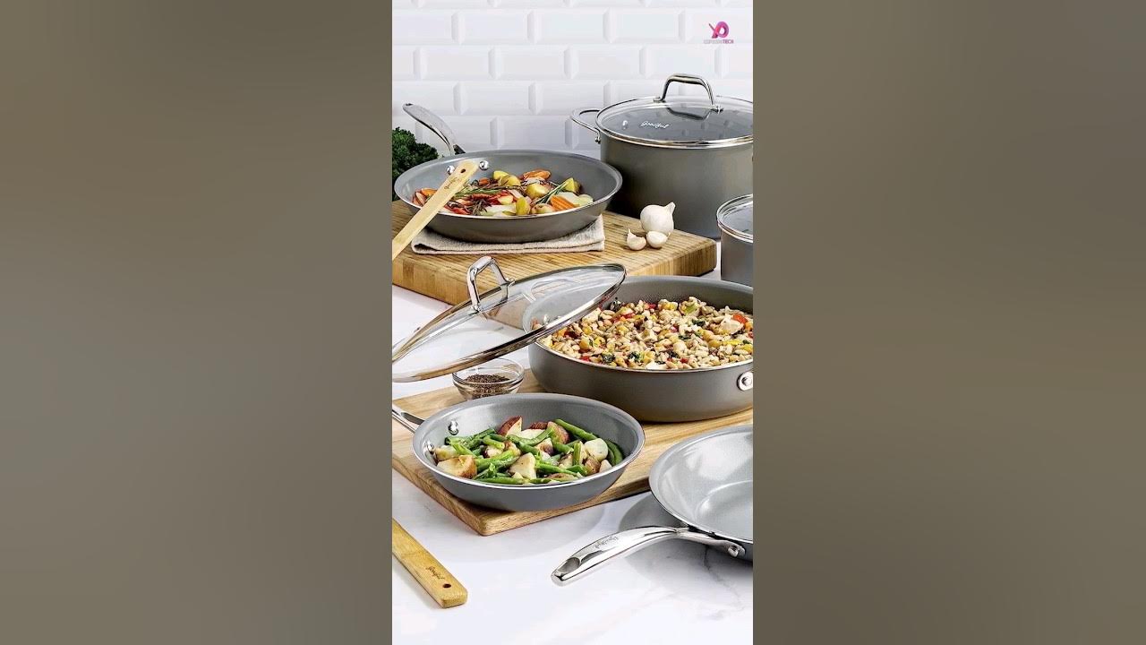 Goodful Cookware Set with Premium Non-Stick Coating, Dishwasher