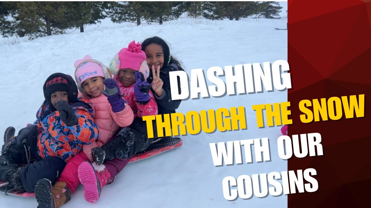 Winter Fun in Canada |Cousins sleigh along | Milestone | Fun | Celebration 