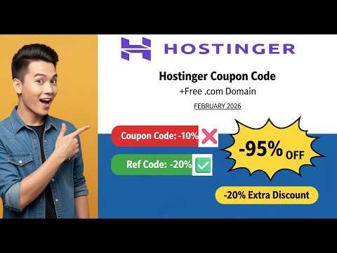 Coupon Code Hotinger [2026 February 23] 75% +20% Extra Discount + Free domain