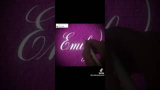 Copperplate calligraphy, tutorial : how I write your name on Procreate