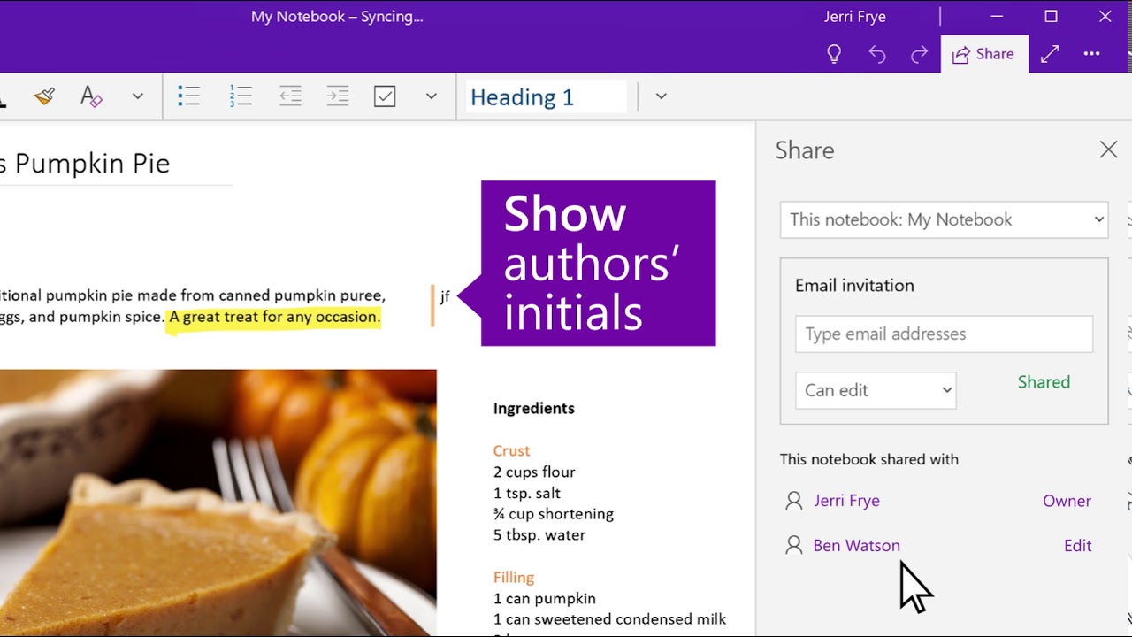 ⁣OneNote Tips: Discover how to share notes