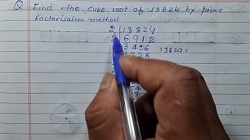 Find the cuberoot of 13824 by prime factorization method