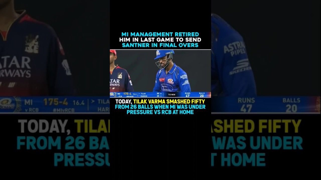 Tilak Varma's Redemption 🔥 