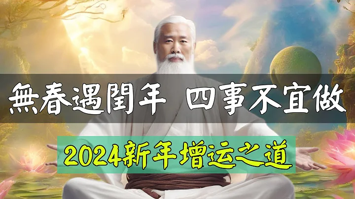 俗話說，無春遇閏年，四事不宜做。2024新年增運之道，把握好運勢密碼，助你開啟吉祥、順意的一整年！ - 天天要聞