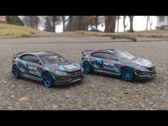 Hot Wheels 2018 Honda Civic Type R. (Regular mainline and Super