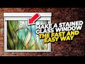 How to Easily Make Your Window Look Like Stained Glass