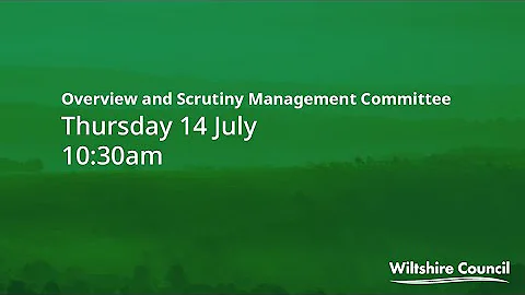 Overview and Scrutiny Management Committee, 14 July 2022, 10:30am