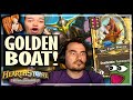 I MADE A GOLDEN BOAT BUILD! - Hearthstone Battlegrounds