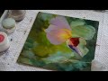 Нарисовать ирис маслом.  Draw iris with oil paints.