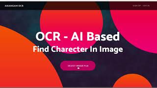 Optical Character Recognition using Python | AI SANGAM