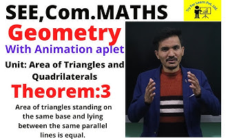 Theorem: 3 #Area_of_triangles_is_equal|| #Geometry_Theorems_SEE_Com_Maths|| #Rupesh_Singh_Bohara