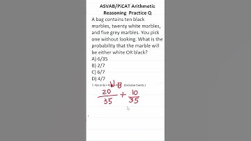 ASVAB/PiCAT Arithmetic Reasoning Practice Test Q:  Probability #acetheasvab with #grammarhero #afqt