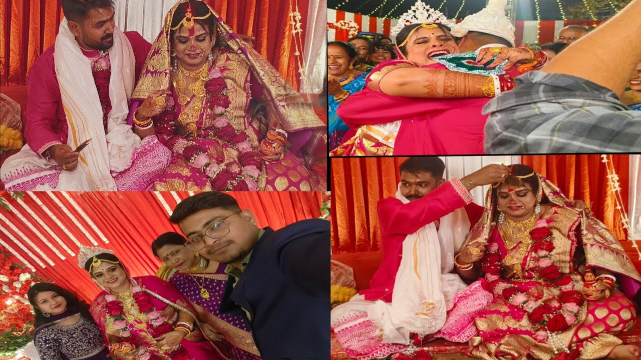  দিদির বিয়ে ❤️ তে গেলাম সবাই মিলে খুব মজা করলাম দিদি হঠাৎ করে কেঁদে দিলো 🥹❤️  #weading #banglavlog 