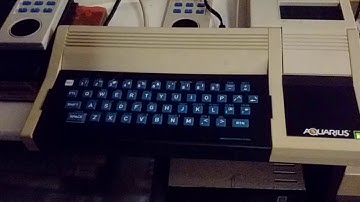 Playing Battle Zone on my Aquarius computer