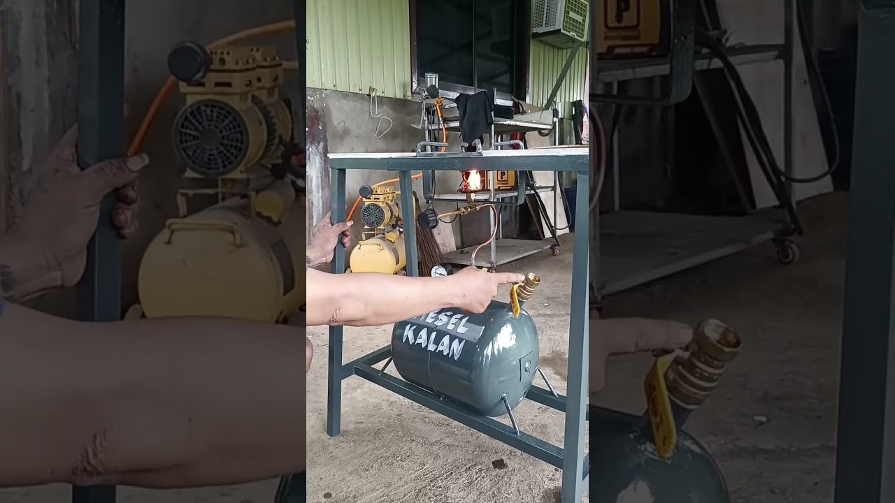 Paano mag karga ng Diesel,, hangin, at pag sindi nga Diesel Kalan 