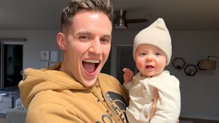 Baby Says "DADA" for the First Time (after dad gets home from work)