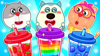 Baby Makes Healthy Handmade Juice | Let's Make The Juice🥤🍇 | Little Wolf Kids