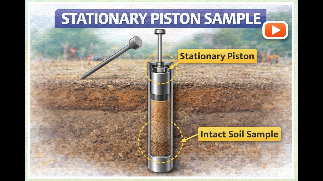 Stationary Piston Sampler | Undisturbed Soil Sampling | Soil Mechanics ...