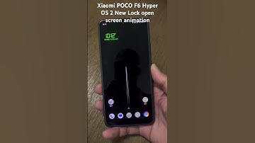 Xiaomi Hyper OS 2 fingerprint lock screen animation on POCO F6 just 😂 for fun