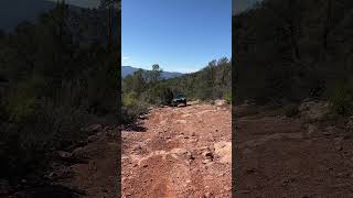 Rivian R1T trail driving near Pine Arizona