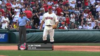 2011/09/25 Thome receives big ovation