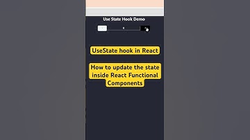 UseState Hook - Update state inside React functional component #shorts #coding #reactjs
