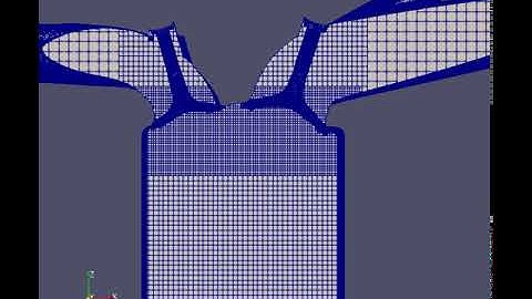 Meshing Animation of Port Fuel Injection Engine