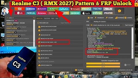 Realme C3 Pattern & FRP Unlock Tool || Realme C3 (RMX2027) Password Unlock || Realme C3 frp bypaas