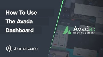 How To Use The Avada Dashboard