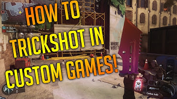HOW TO TRICKSHOT ON BO3 IN CUSTOM GAMES! EASY GAME SET UP!