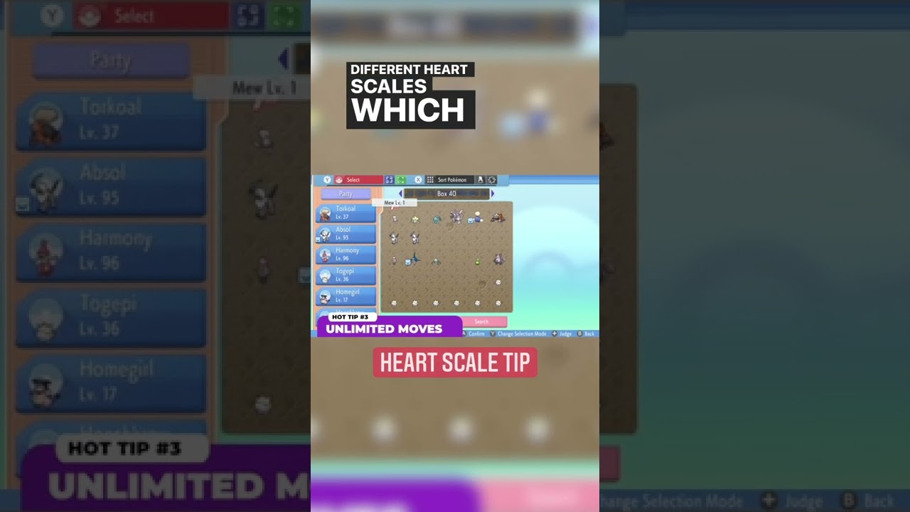 Heart Scale Tip in Pokémon BDSP