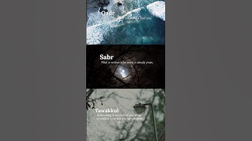 Qadr, Sabr, Tawakkul #allahuakbar