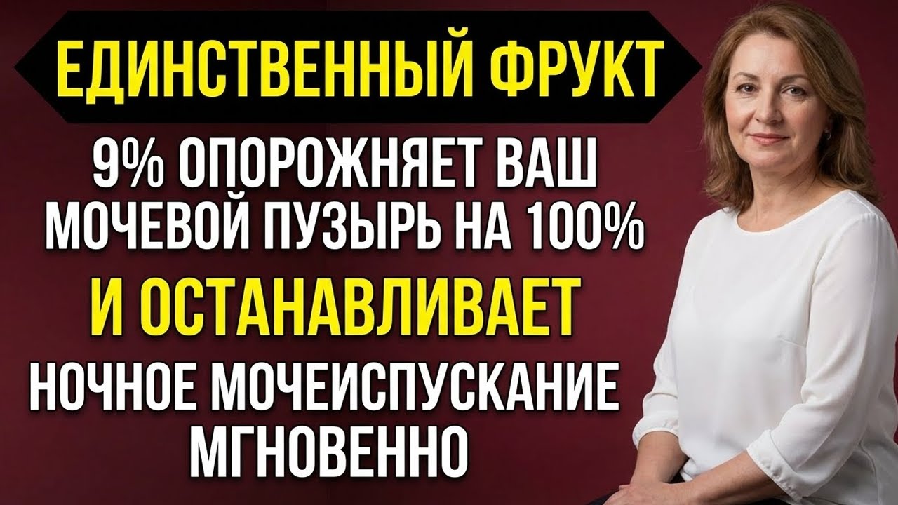 Один фрукт опорожняет мочевой пузырь на 100% и останавливает раздражающее ночное мочеиспускание