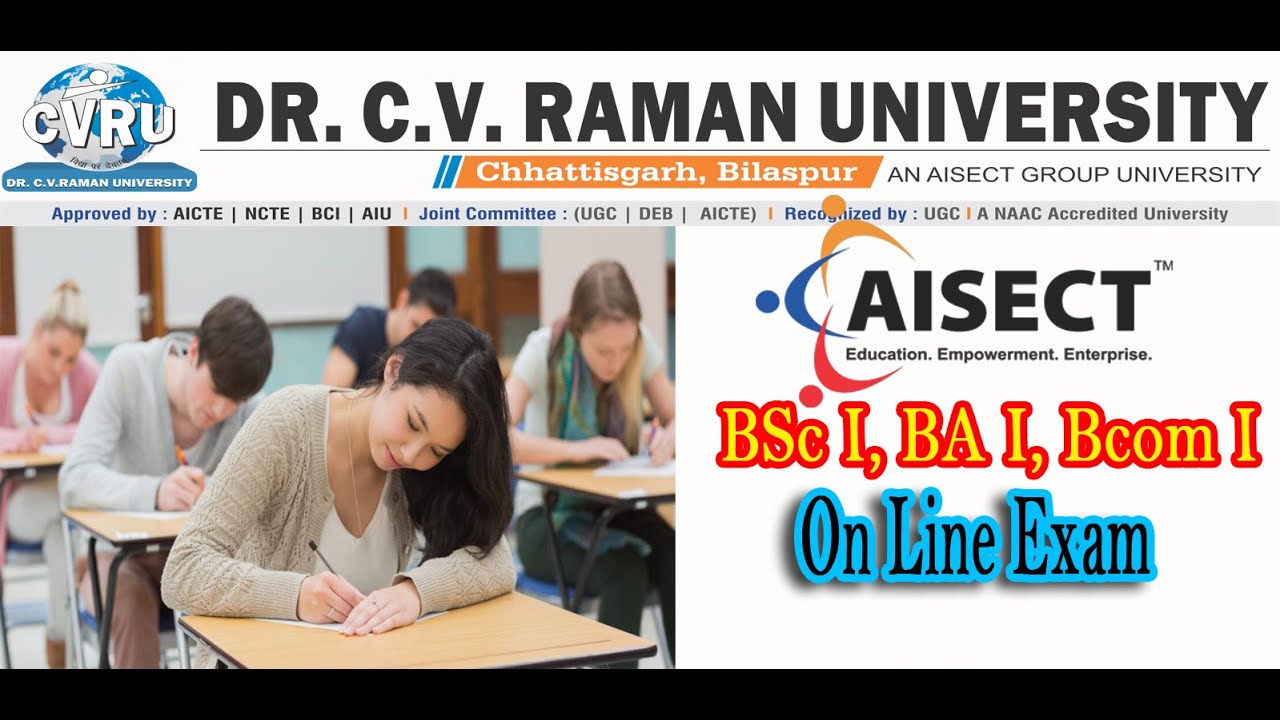 BSc Exam Form DR CV Raman University | DR CV Raman University Exam Form  | 
