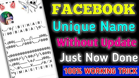 Facebook Stylish Long Name Without Update 2024 // fb unique name I