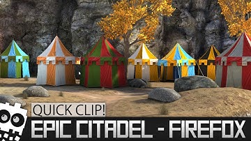 Quick Clip! - Epic Citadel running on Firefox Nightly... (Unreal Engine)