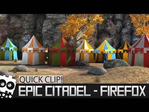 Quick Clip! - Epic Citadel running on Firefox Nightly... (Unreal Engine)