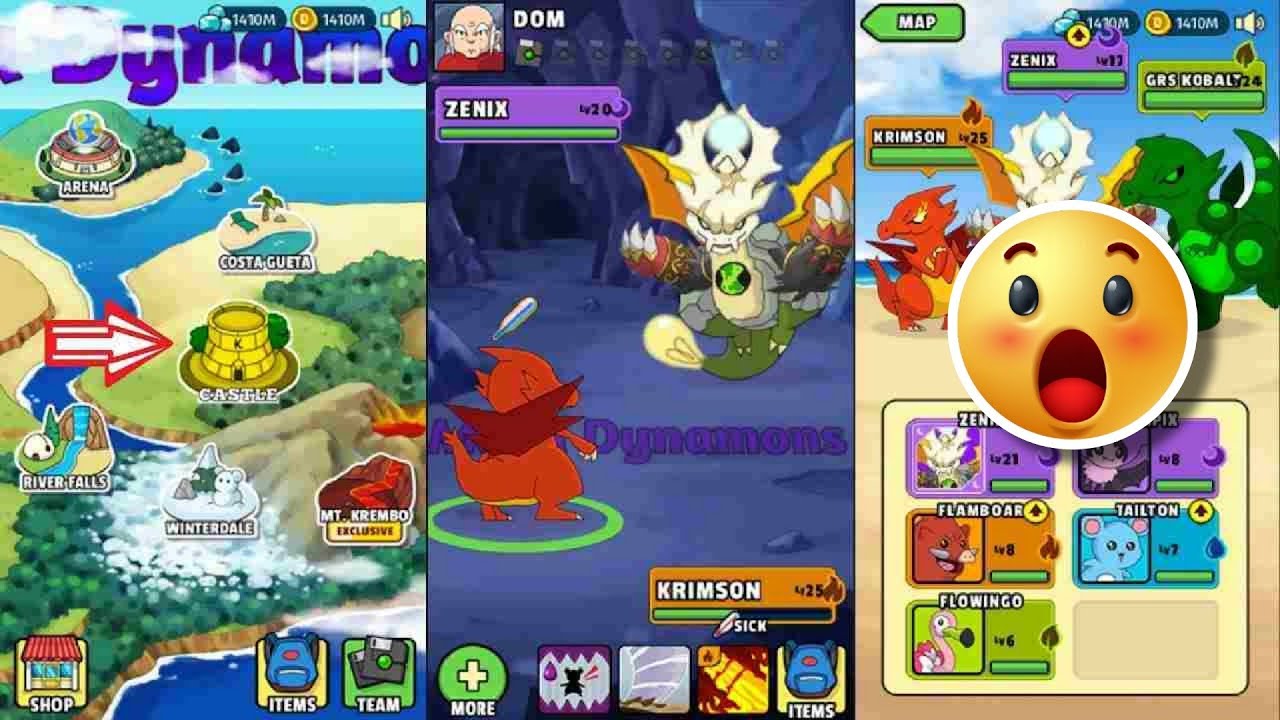 Dynamons world new mega legendry pokemon mod apk YouTube