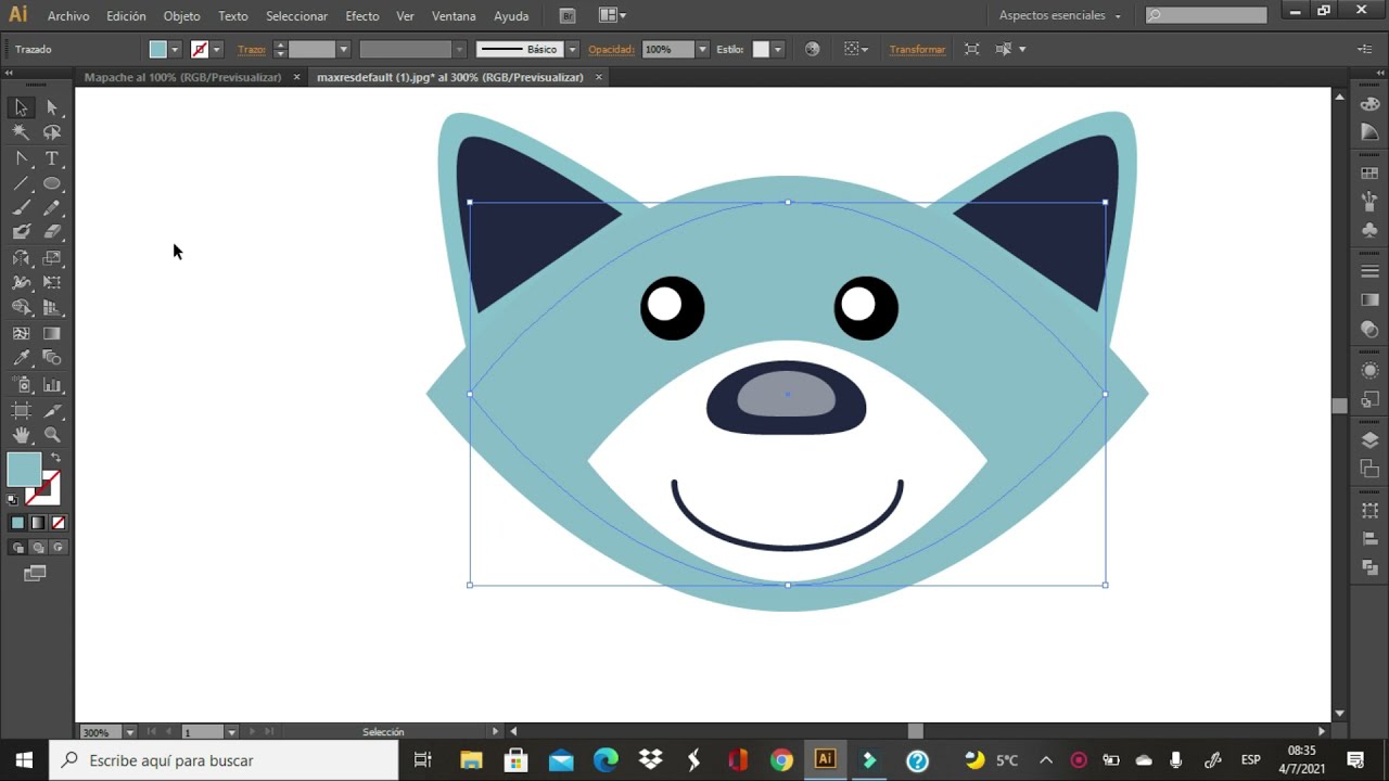 Illustrator: Vectorización con herramienta Buscatrazos