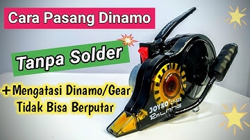 cara memasang dinamo di tipe x trondol tanpa solder