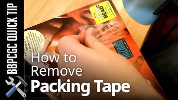 Removing Packing Tape from Game Boxes - BBPCGC Quick Tip